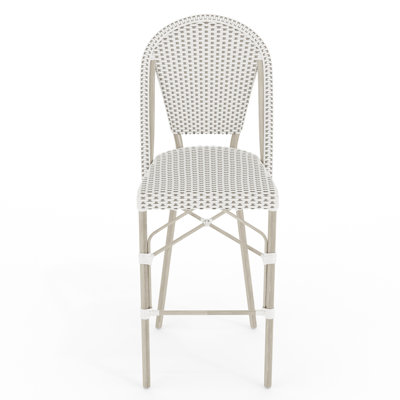 Martha Stewart Lily Pond All-Weather Stackable Patio Bistro Bar Stool by Martha Stewart