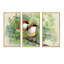 Oiseaux du printemps - Ensemble de 3 reproductions d'art encadrées sur toile-995834538-995834539
