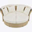 Ensemble de mobilier d'extérieur en rotin double