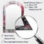 Évolution des formes en marbre rose I - grand miroir mural arqué sur métal-505480010