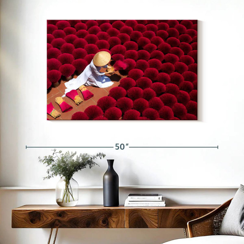 Leisha Vietnam Incense Village, 26" H x 39" W