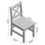 Myona Kids 3 Piece Solid Wood Play Or Activity Table and Chair Set-46545403
