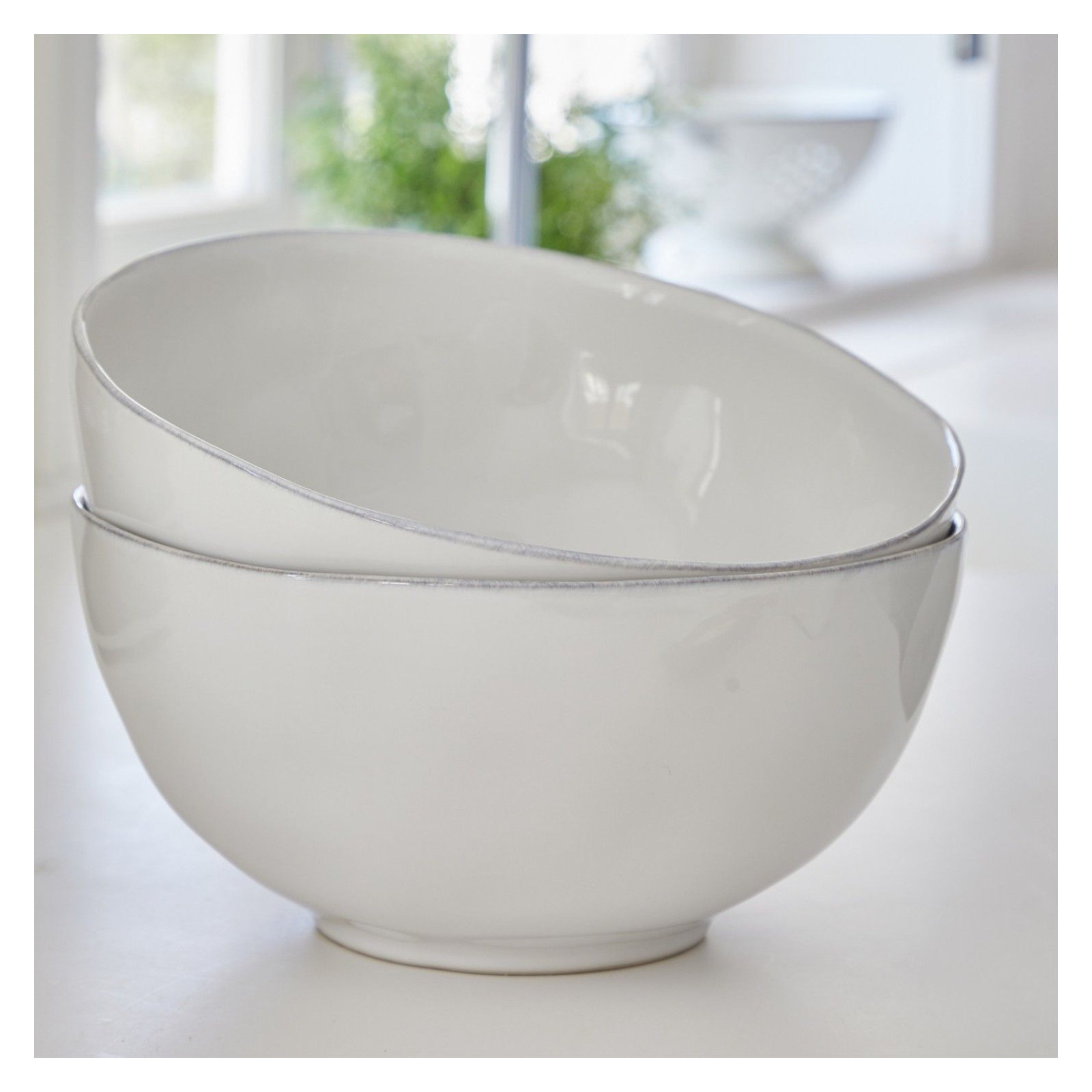 Livia Serving Bowl, White