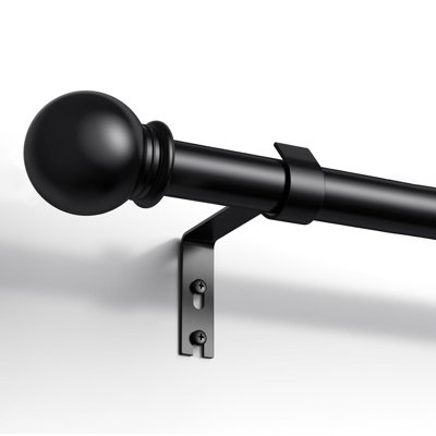 87 cm to 243 cm Single Curtain Pole 1.6 cm