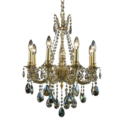 Lustre empire en cristal 8 lumières Traditional