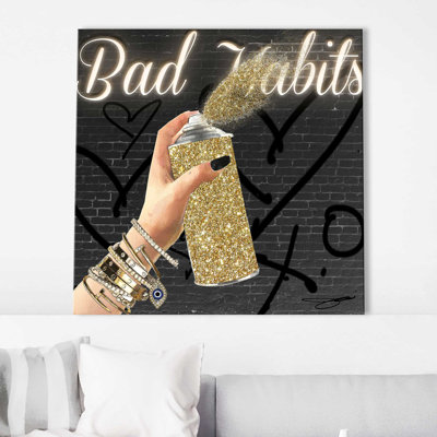 " Bad Habits (Square) " by Jodi
