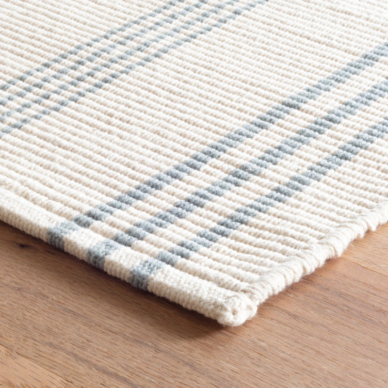 Swedish Stripe Handwoven Cotton Rug, Rectangle 8'6" x 11'6"