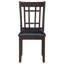Espresso et chaises latérales noires à dossier en treillis (ensemble de 2)-1121482338