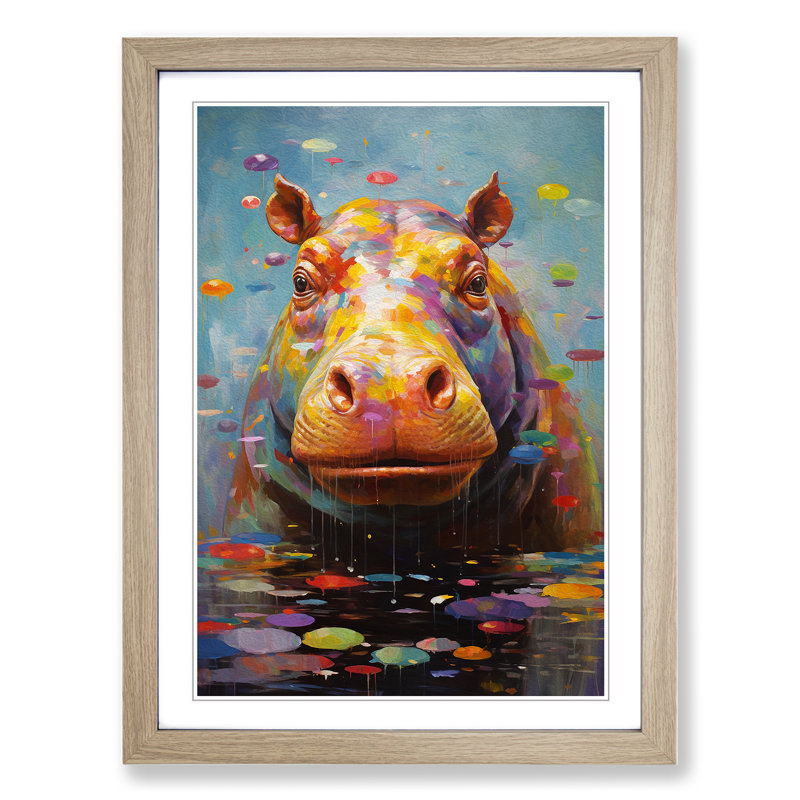 Hippo Dadaism - Framed Print