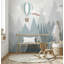 Papier peint amovible montgolfière Soft Sky Mountains-1779329979