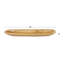 Plateau brun en bois de teck Aughalish