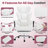 Ergonomic Big & Tall Executive Office Chair with Adjustable Padded Armrest, Headrest and Footrest-1691477715