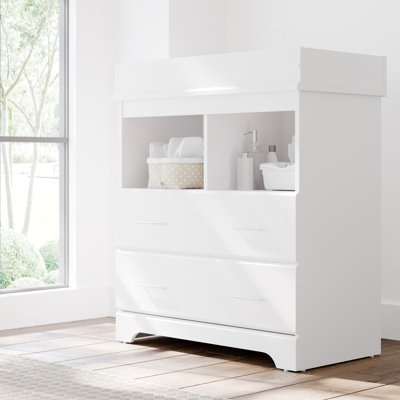 Commode à langer 2 tiroirs Brookside