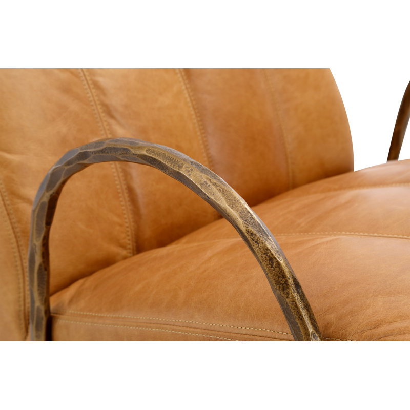 Claudia Genuine Leather Accent Chair Set Of 2