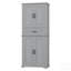 Armoire de rangement pour salle de bain avec espace multifonctionnel, tablette réglable et tiroirs coulissants lisses-2028932109