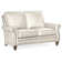 Reddish Leather Loveseat