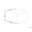 Evandale 50cm Wide Square Geometric Pouffe Ottoman