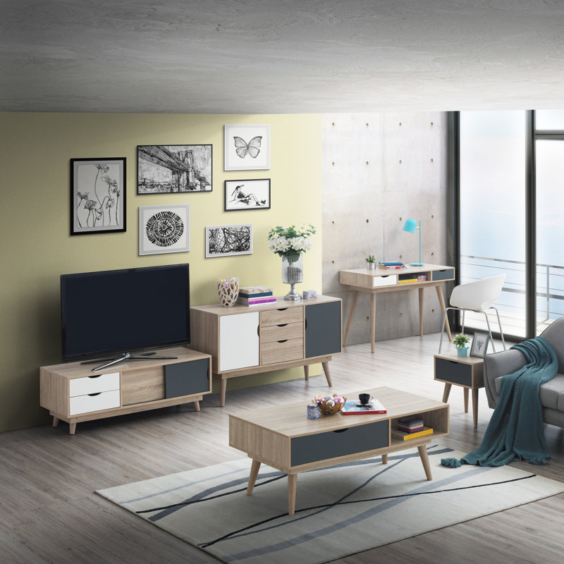 Stanton 125cm Sideboard, Sonoma Oak/Grey