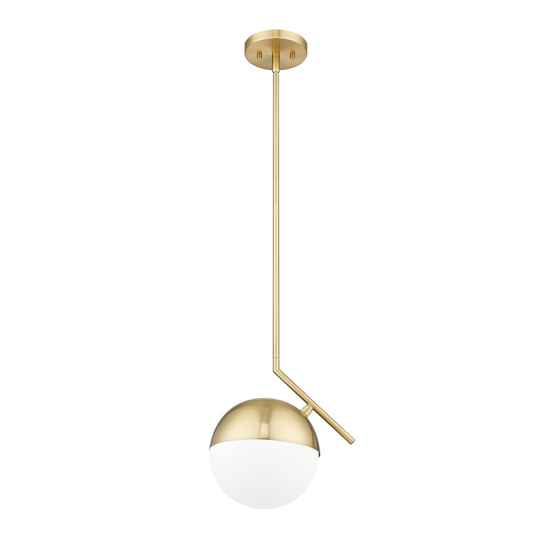 Luminaire suspendu 1 lumière 10,75 po Jarne, Doré