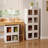 Stackable Collapsible Plastic Storage Bins with Lids – 150 QT Closet Organizers with Doors, 19” L x 12.2” W-1695074807
