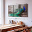 «Elegant Blue Peacock» sur toile-1363455290
