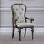 Chaise avec accoudoirs rembourrée Dillmon