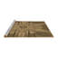 Tapis 100% à motifs lavables à la machine 2989PAT163BRN-67955721