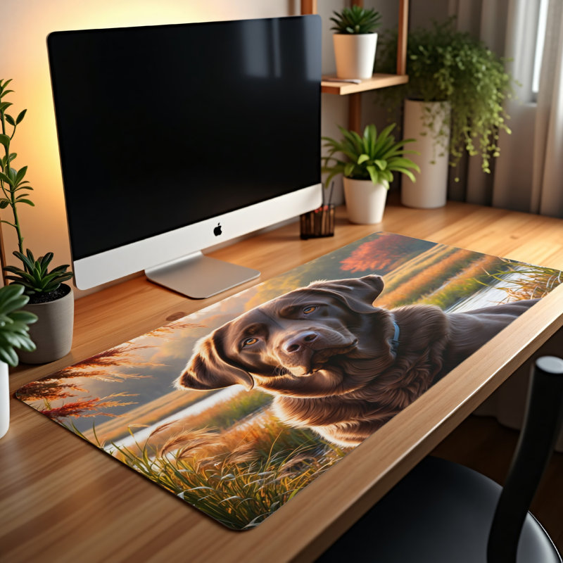 Polyester Desk Pad, 14.4x12.1