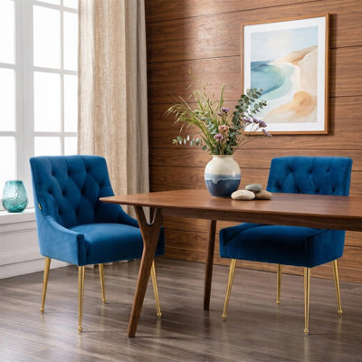 Sandstrom Tufted Velvet Upholstered Dining Chair