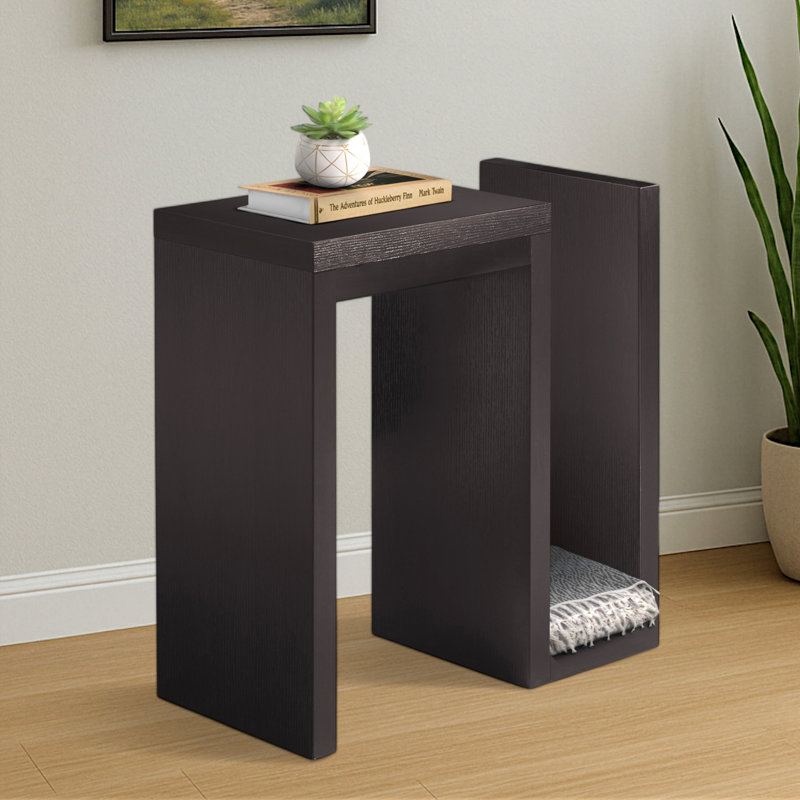 Brown A side-by-side accent table