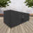 Premium Coffee & Side Table Cover - Breathable, Heavy-Duty Cover with Water-Resistant PVC liner, Adjustable Elastic Hem, Click-Close Straps, and Air Vents - Hyslop Collection