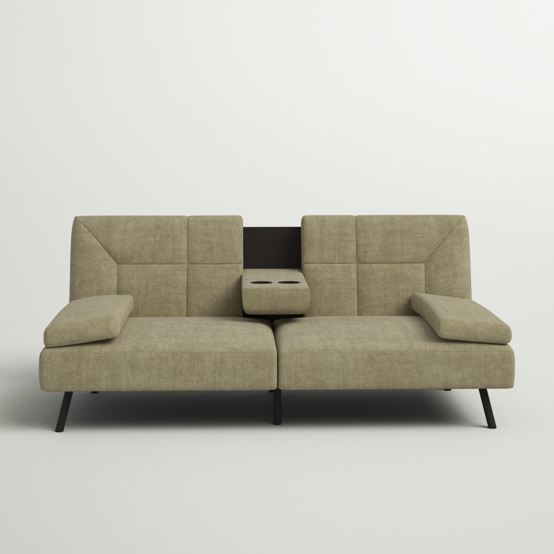Canapé convertible Ariunna, Vert olive