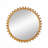 34"Wood Round Mirror,Circle Wall Mirror