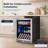 Yeego 24" 180-Can Beverage Fridge, Built-In/ Freestanding Beverage Refrigerators & Coolers with Blue LED Light and Adjustable Shelves for Under Counter Use-124127895