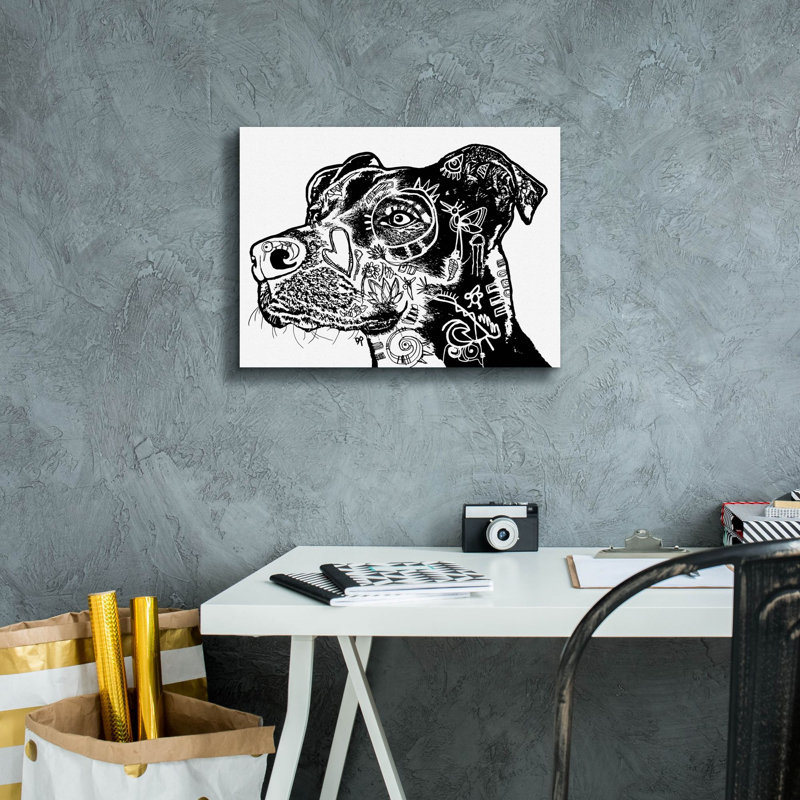 'Bird Dog Scratch' by Dean Russo Studios, Canvas Wall Art, 12" H x 16" W x 0.75" D