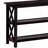 Deep Merlot Sofa Table With 2-Shelf