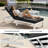 11 Pieces Modern Aluminum Patio Furniture Set With Fire Table, Outdoor Modular Sectional Conversation Set With Patio Chaise Lounges-1324762696