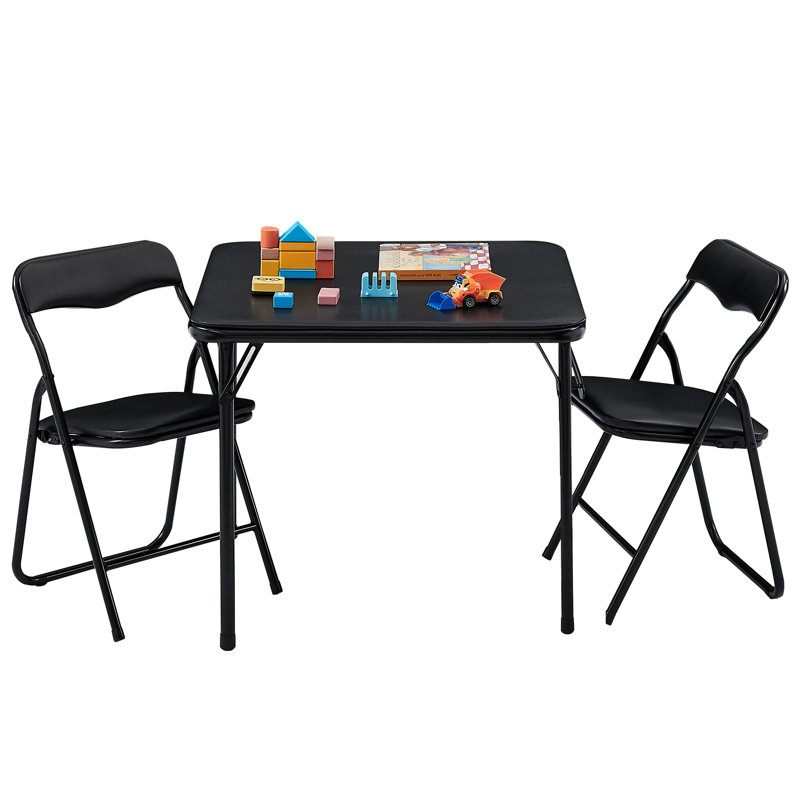 Ensemble 3 pièces de table de jeu et de chaises pour enfants Aerynn