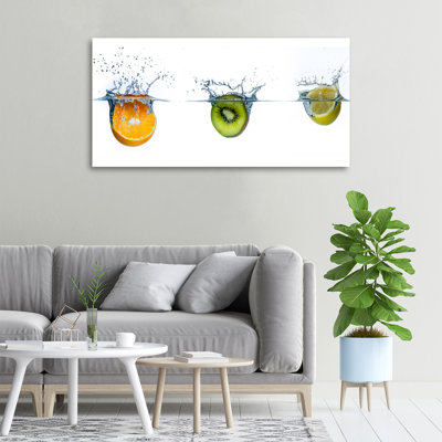 Fruit Under Water - Wrapped Canvas Print