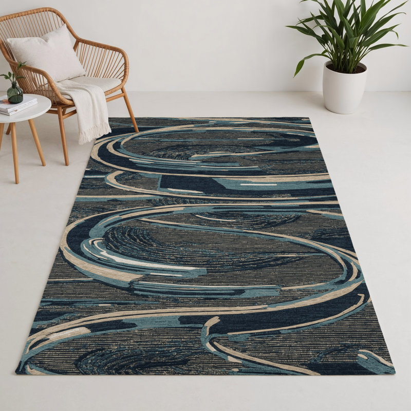 Tapis intérieur et extérieur gris Transport, Rectangle 9 pi x 12 pi