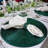 Glass Bead Placemat in Green, Set of 4-1898853746
