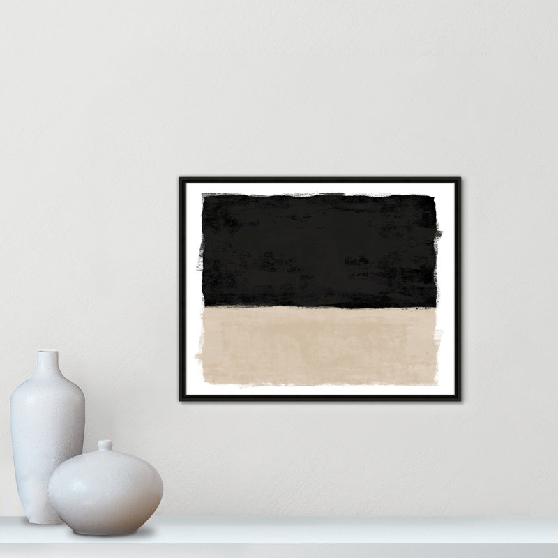 Clair de lune I - Version paysage par Natalie Carpentieri, L 29,5 po x H 23,5 po, Toile avec cadre, Flottant espresso