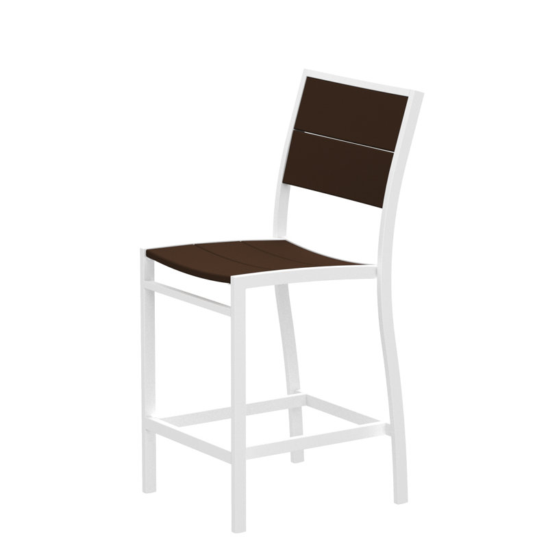 Chaise d'appoint POLYWOOD Surf City, Blanc texturé / Lanterne rétro
