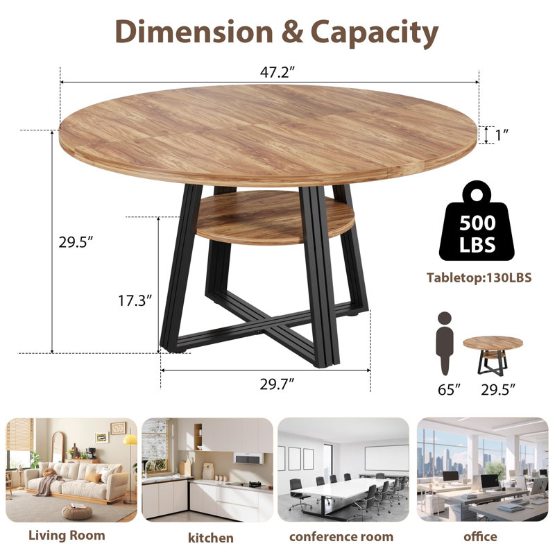 Table de salle à manger Modern Modern Farmhouse
