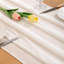 Chemin de table ivoire blanc en mousseline de soie Summer Boho Rustic 14Ft 29X170 Inches