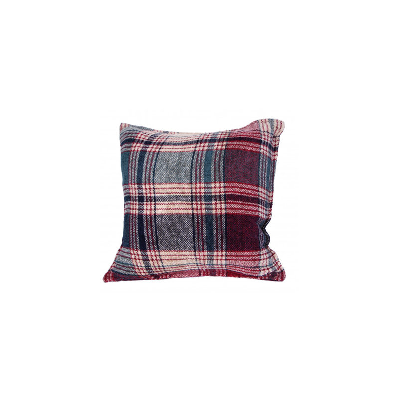 Moorpark Plaid Chenille Throw Pillow, Polyester/Polyfill