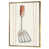 Toile avec cadre flottant or
