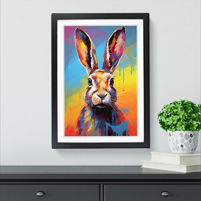 Hare Pop - Framed Print
