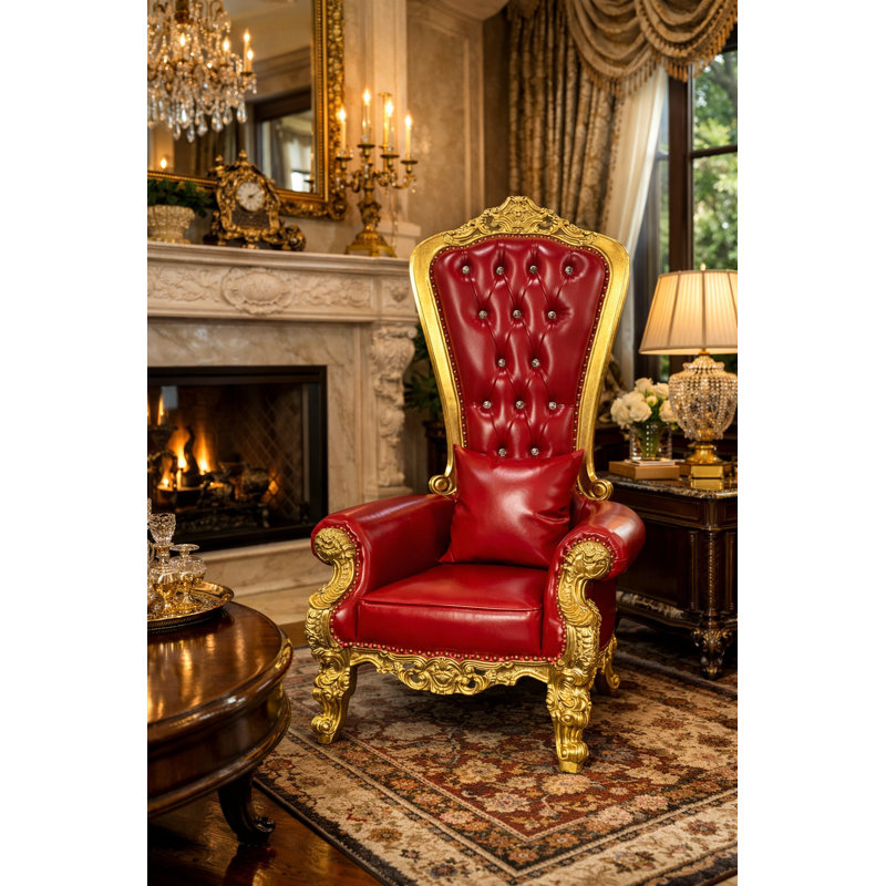 Infinity Red Throne Club Chair