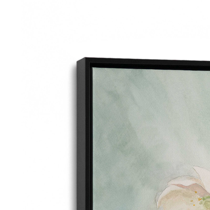 «Hellebores» par Beth Grove, reproduction d'art, H 24 po x l 18 po, Floater Frame, Noir